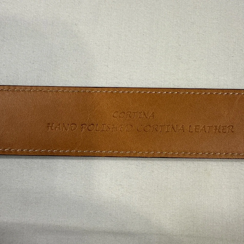 BELTS MENS 44 Trafalgar‎ Leather  Burgundy Hand Polished Cortina Leather  USA